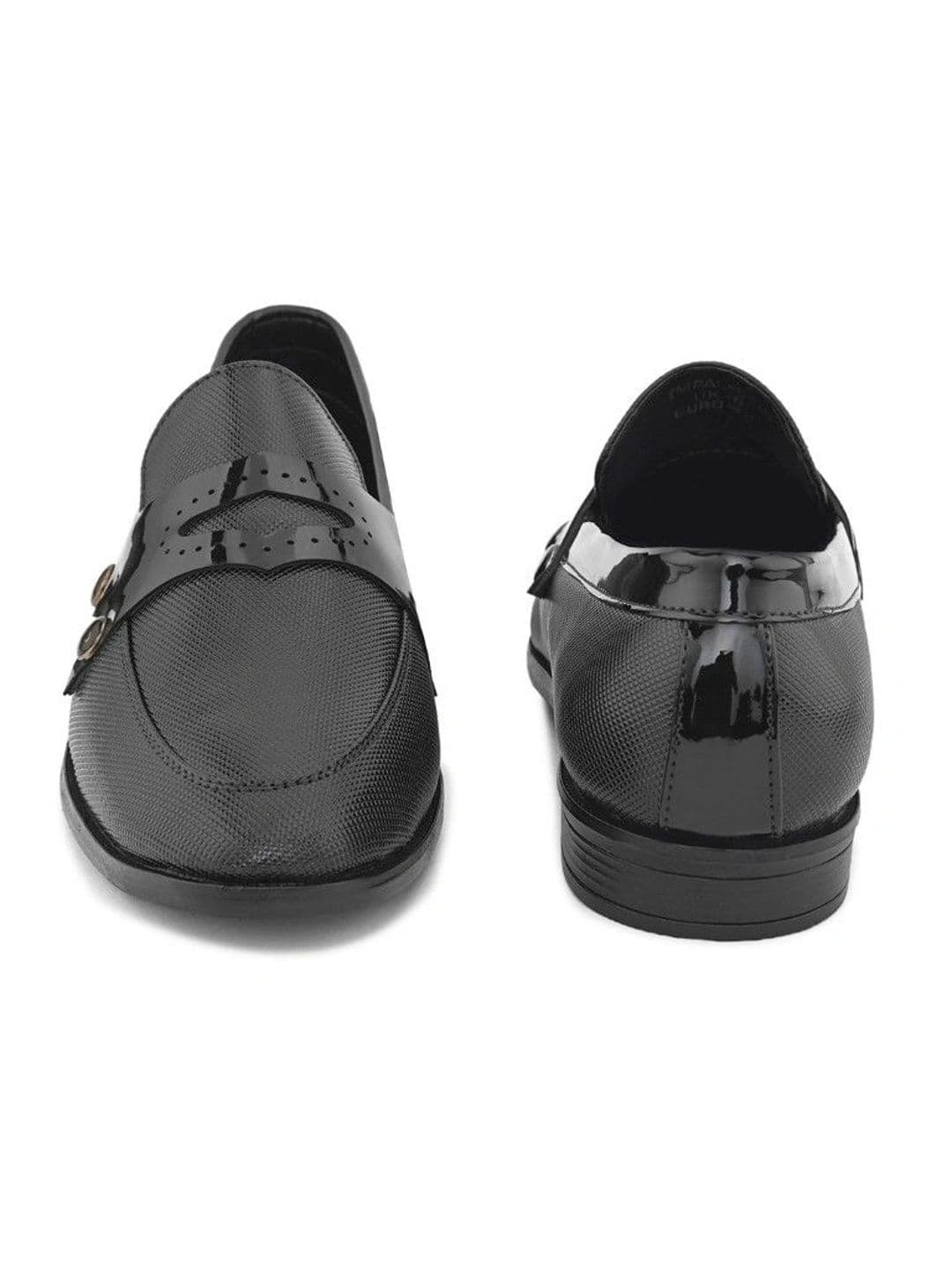 House of Pataudi Men Textured Loafers thumbnail 7