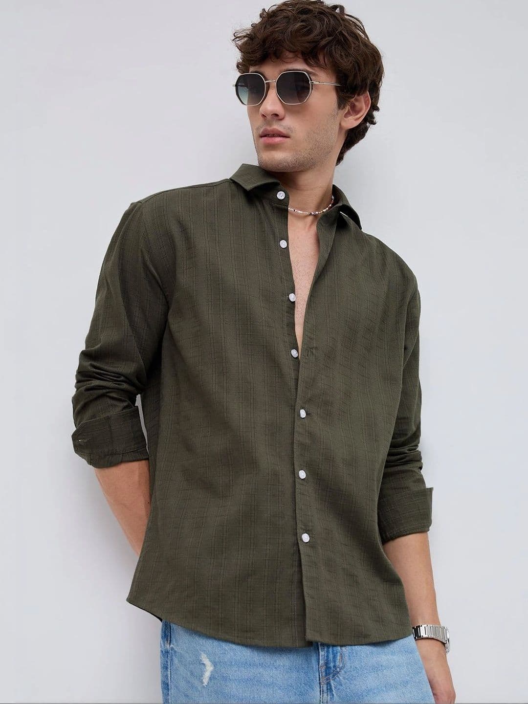VASTRADO Men Classic Slim Fit Casual Shirt thumbnail 7