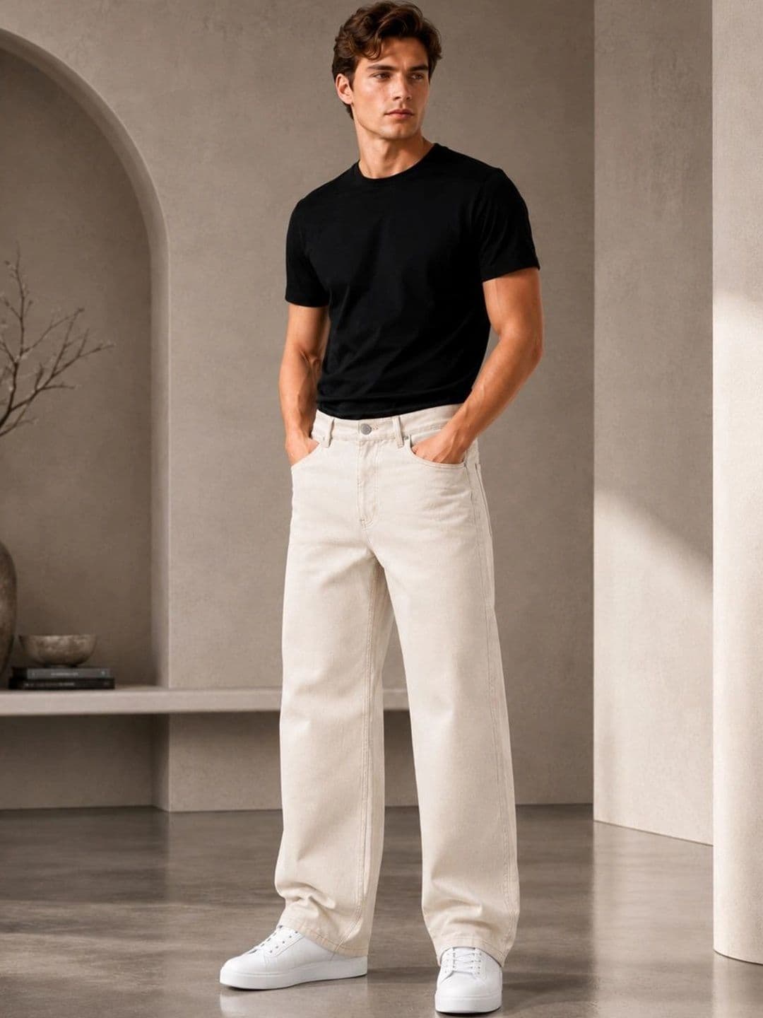 Kook N Keech Men Classic Regular Fit Mid-Rise Stretchable Jeans thumbnail 2