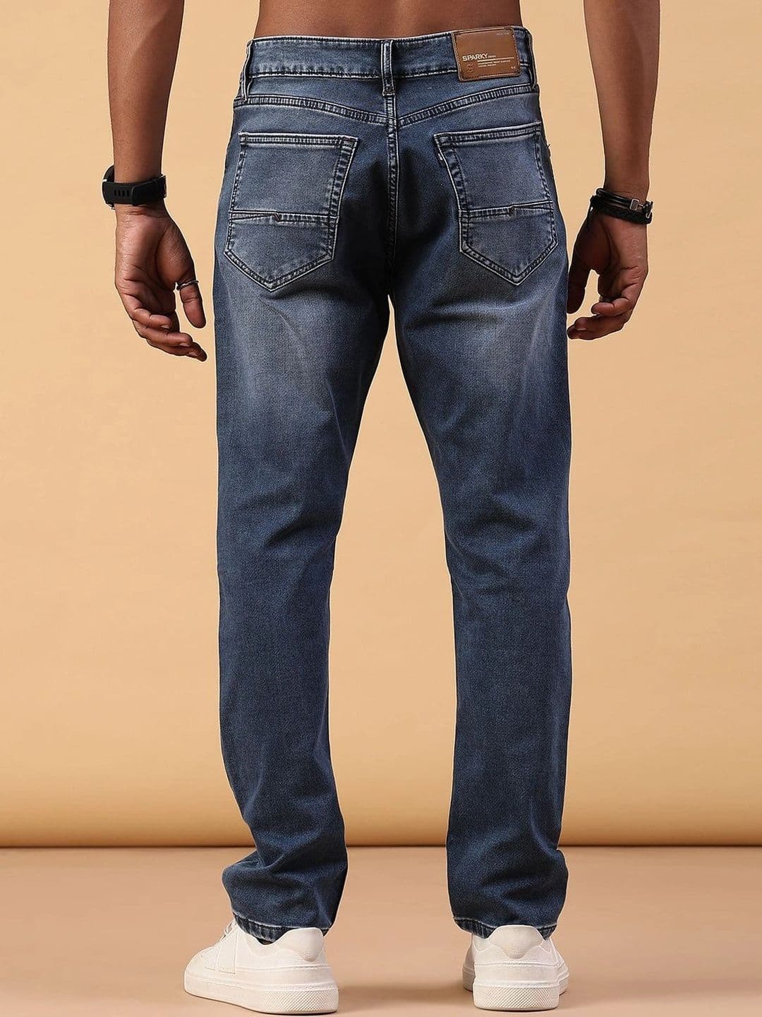 V-Mart Men Regular Fit Mid-Rise Low Distress Jeans thumbnail 6