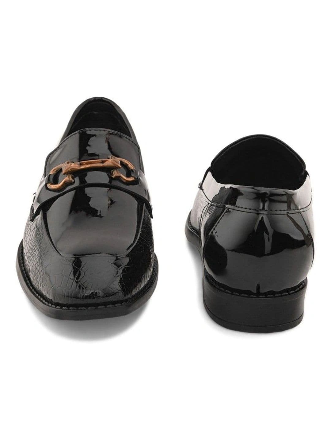 House of Pataudi Men Textured Loafers thumbnail 7