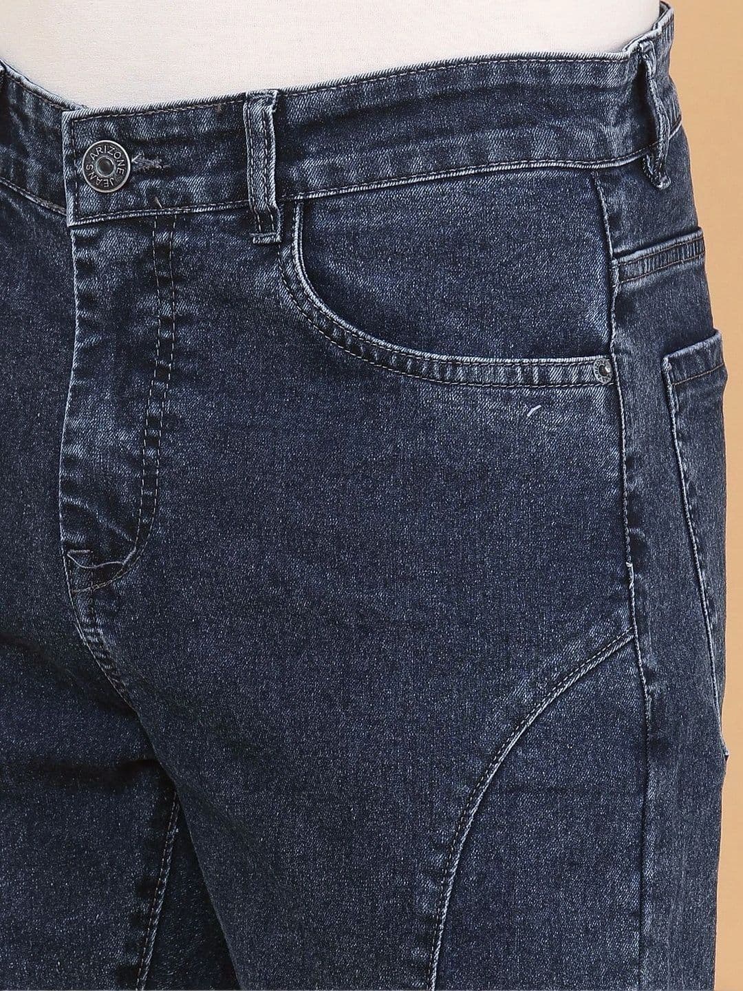 V-Mart Men Regular Fit Mid-Rise Embroidered Jeans thumbnail 6