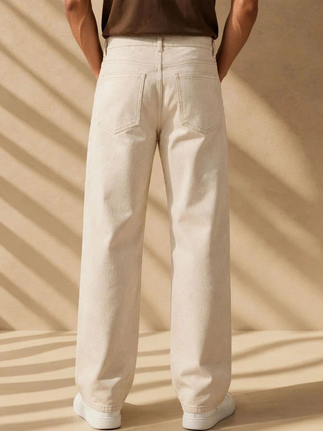 HERE&NOW Men's Light Wash Denim Wide-Leg Jeans thumbnail 5