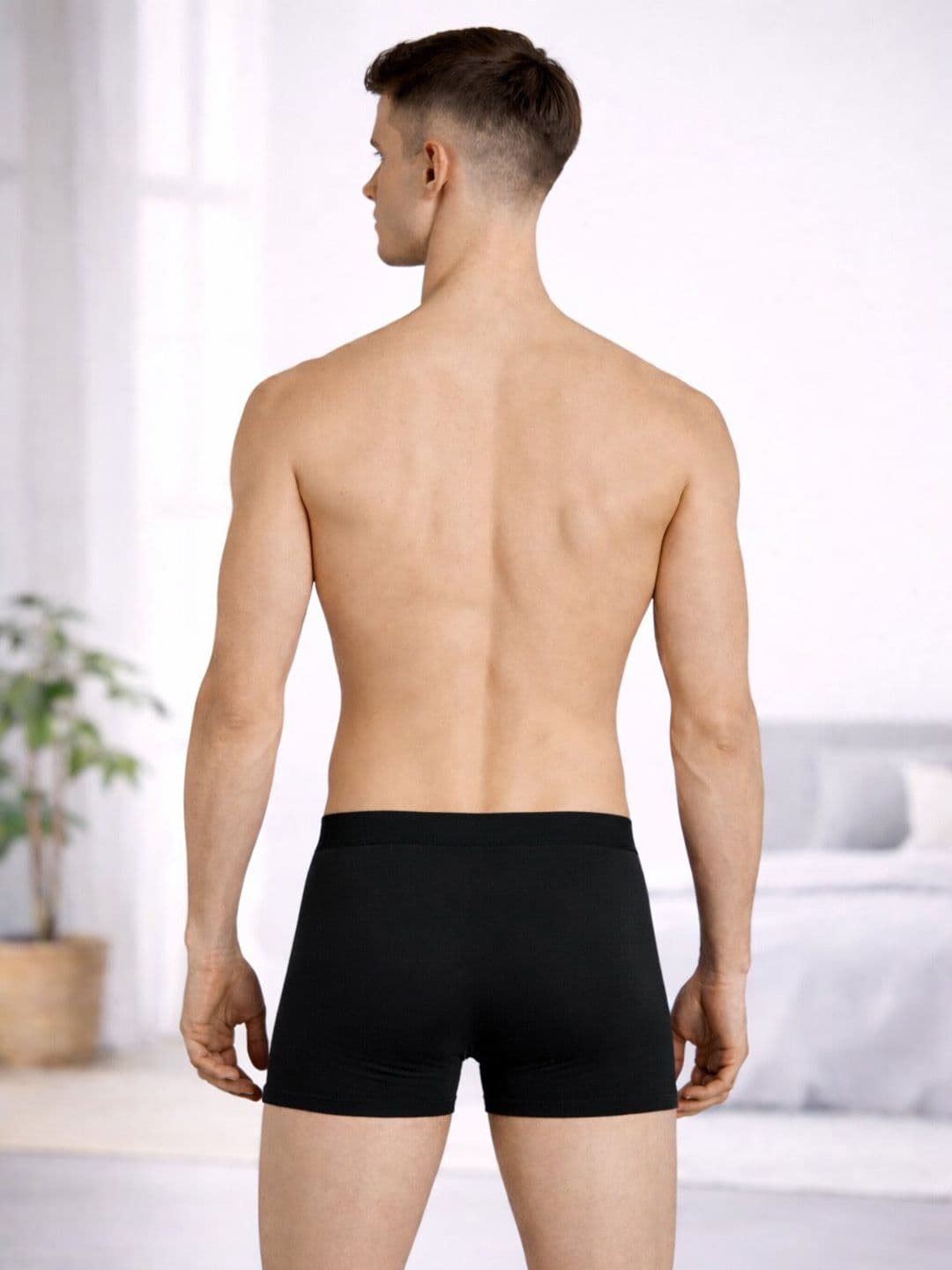 HRX by Hrithik Roshan Pack of 4 Cotton Blend Assorted Solid Trunks thumbnail 6