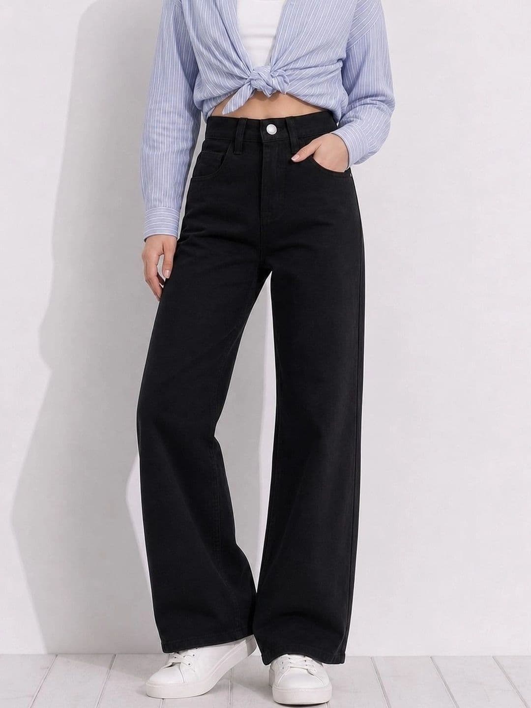 The Roadster Lifestyle Co Women No Fade Clean Look Relaxed Fit Jeans - view 1