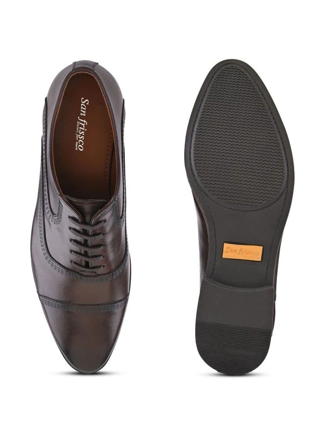 San Frissco Men Pointed Toe Lace-Ups Formal Oxfords Shoes thumbnail 7