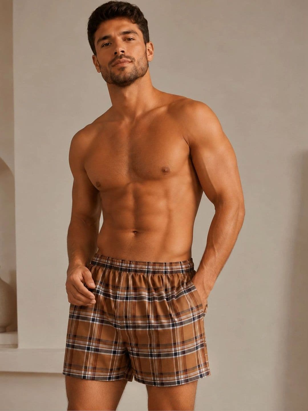 SarasJyoti Printed Cotton Mid Rise Boxers thumbnail 3