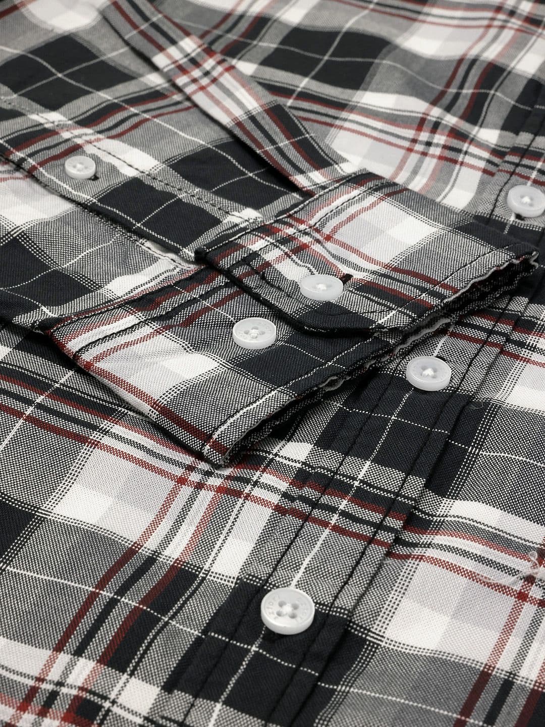 Sztori Plus Size Tartan Checked Pure Cotton Casual Shirt thumbnail 6