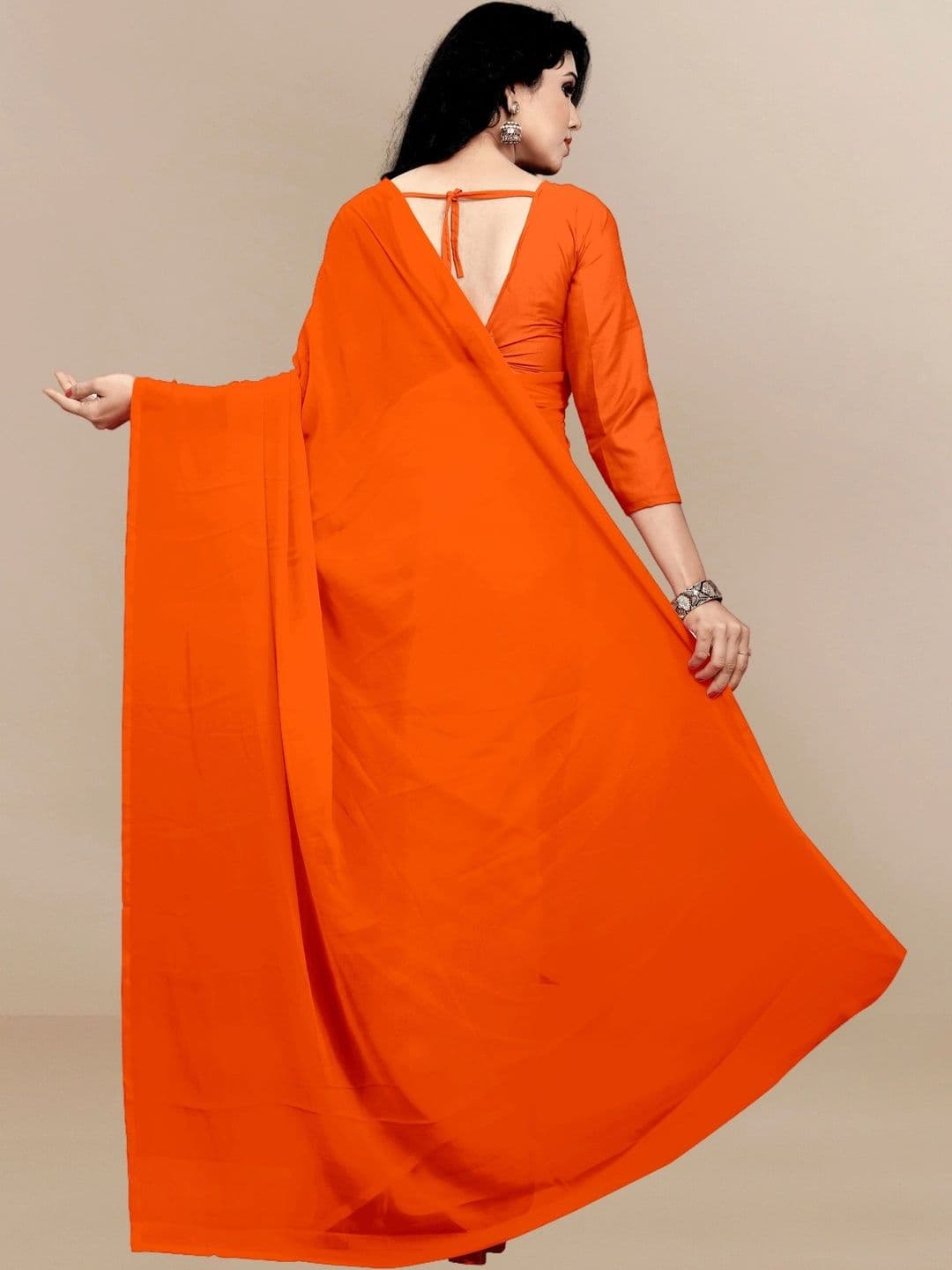 Sangria Women Pure Georgette Designer Saree thumbnail 3