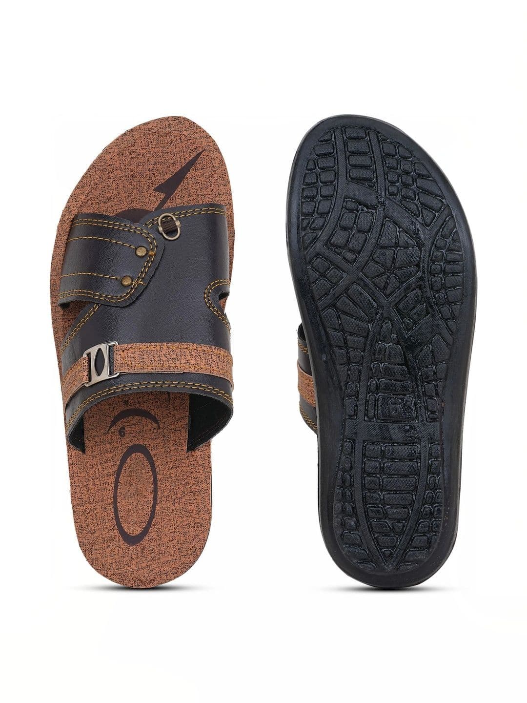 KAPYANSH Men Colourblocked Croslite Sliders thumbnail 2