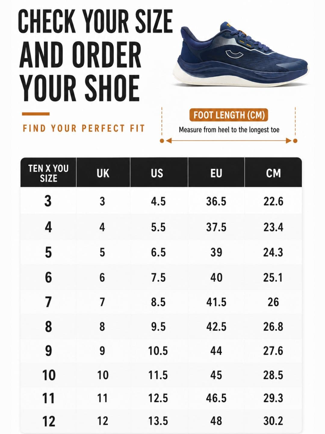 Ten x You Unisex Aeonic Recovery Running Shoes with Cushioned Arch Support thumbnail 4