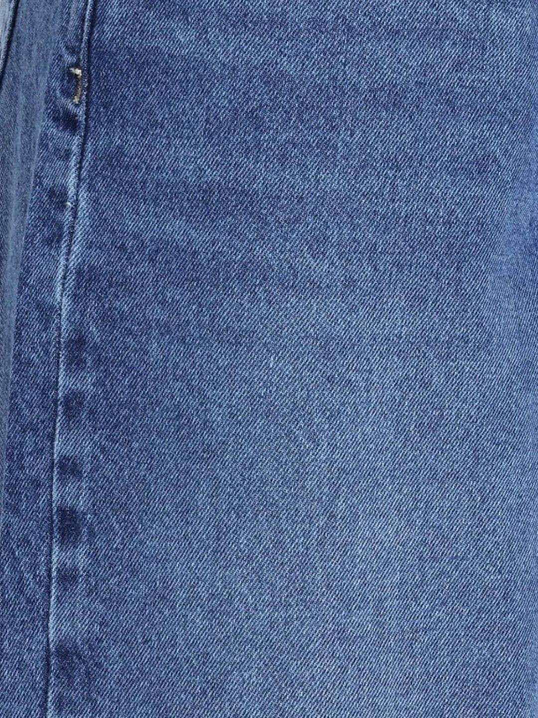 glitchez Women Baggy Wide Leg Mid-Rise Light Fade Jeans thumbnail 5