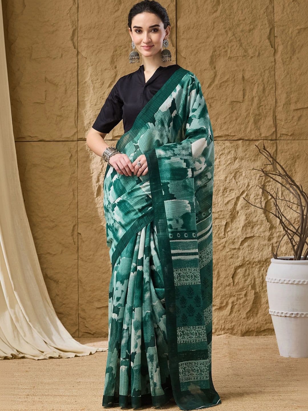 Suha Silk Blend Saree - view 1