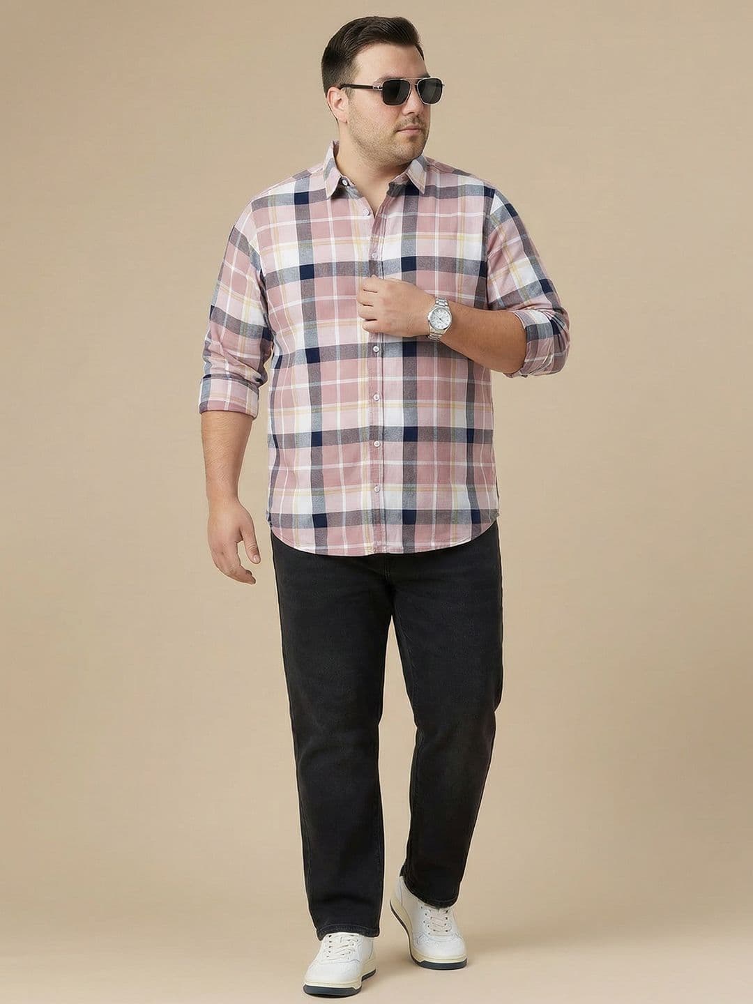 Sztori Checked Pure Cotton Casual Shirt thumbnail 4