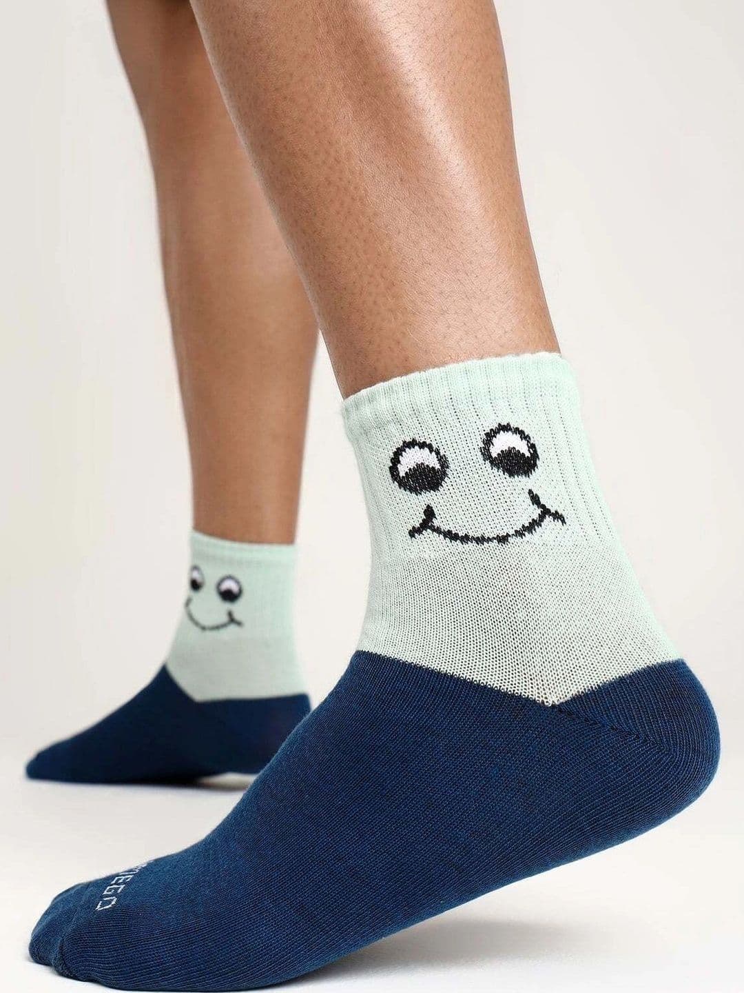 MERCEHIVE Men Pack of 5 Cotton Assorted Colourblocked Above Ankle Socks thumbnail 2