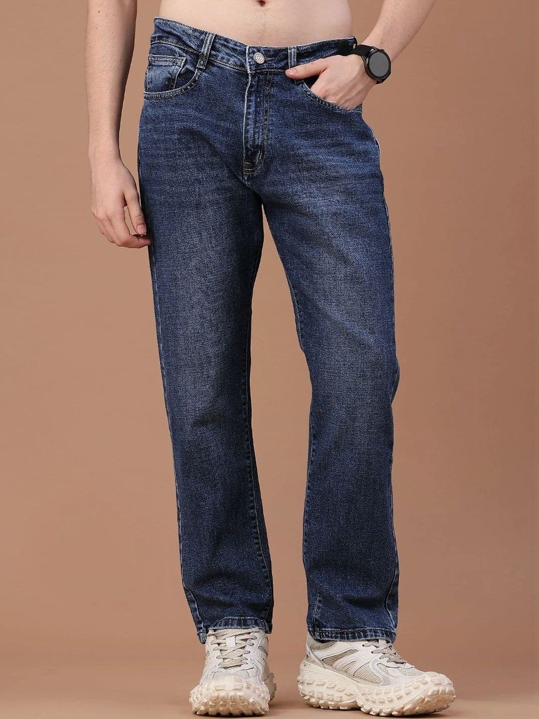 V-Mart Men Regular Fit Mid-Rise Jeans - view 1