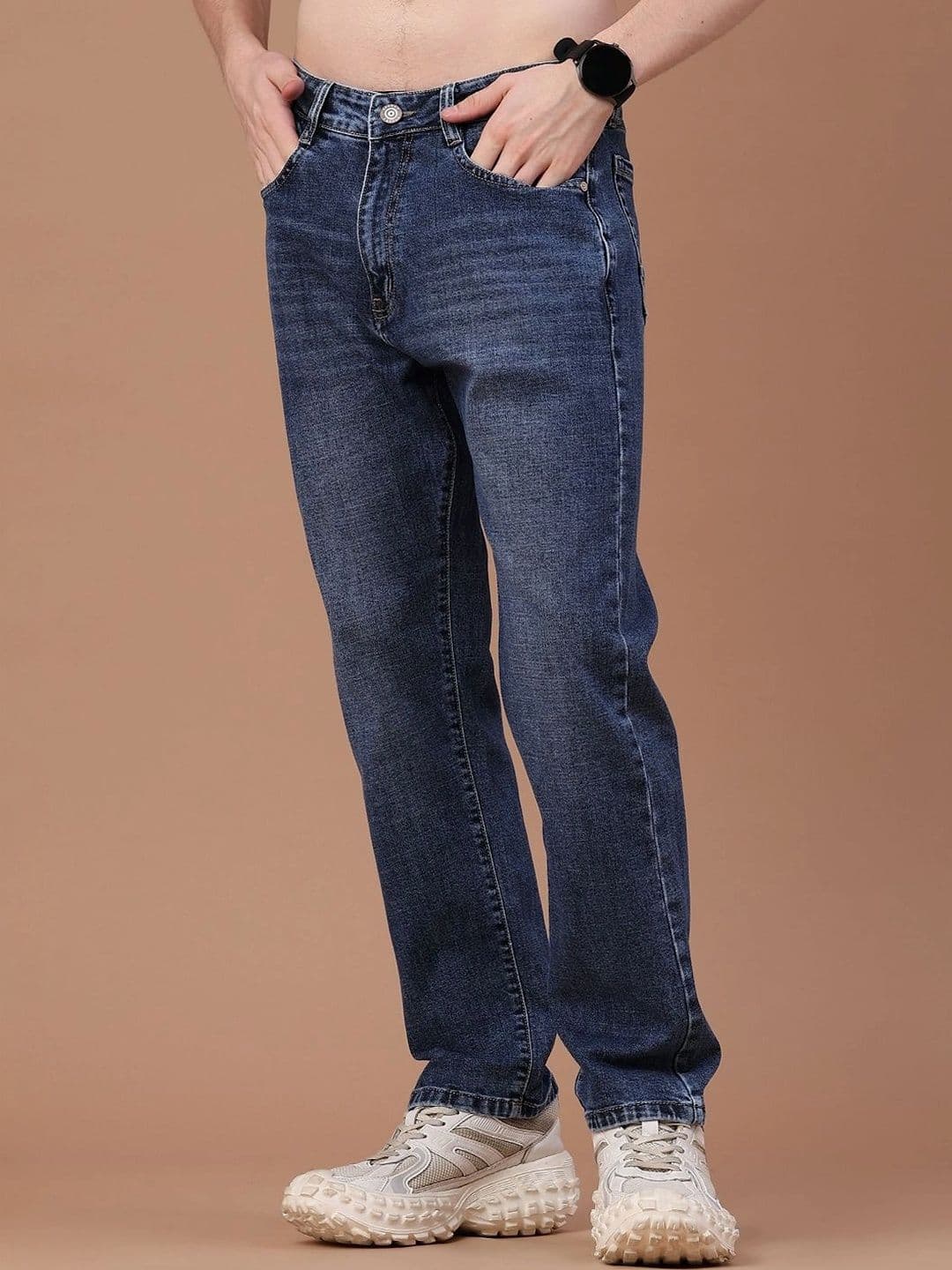 V-Mart Men Regular Fit Mid-Rise Jeans thumbnail 4