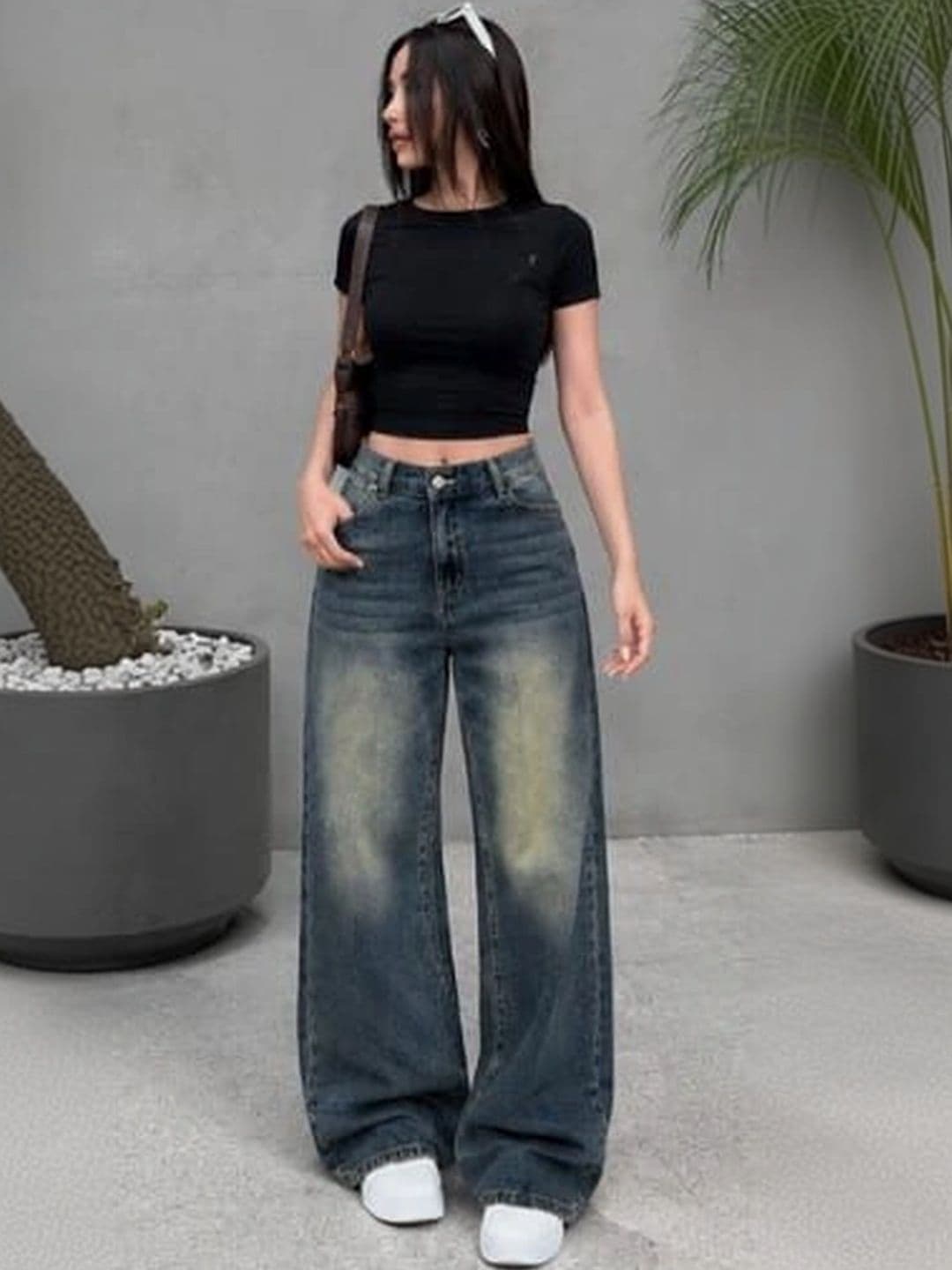 CORSICA Women High-Rise Low Distress Light Fade Jeans thumbnail 2