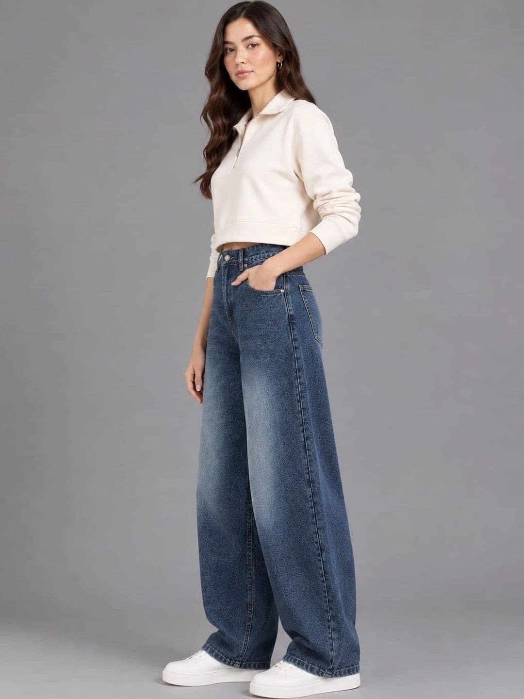 Mast & Harbour Women Comfort High-Rise Heavy Fade Jeans thumbnail 2