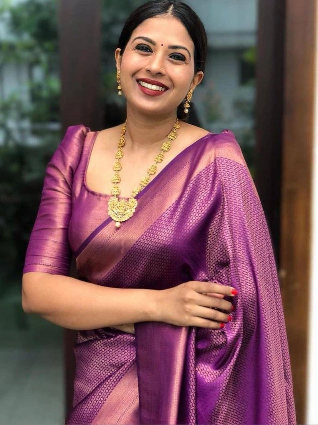 revika Woven Design Zari Art Silk Designer Kanjeevaram Saree - view 1