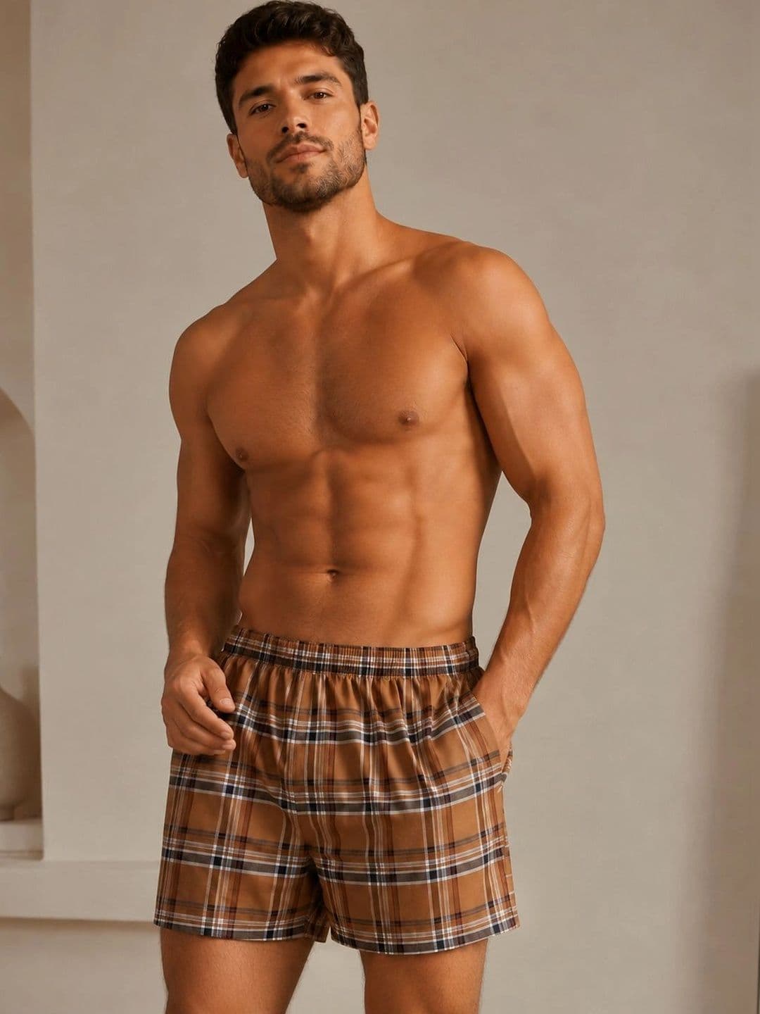 SarasJyoti Printed Cotton Mid Rise Boxers thumbnail 3