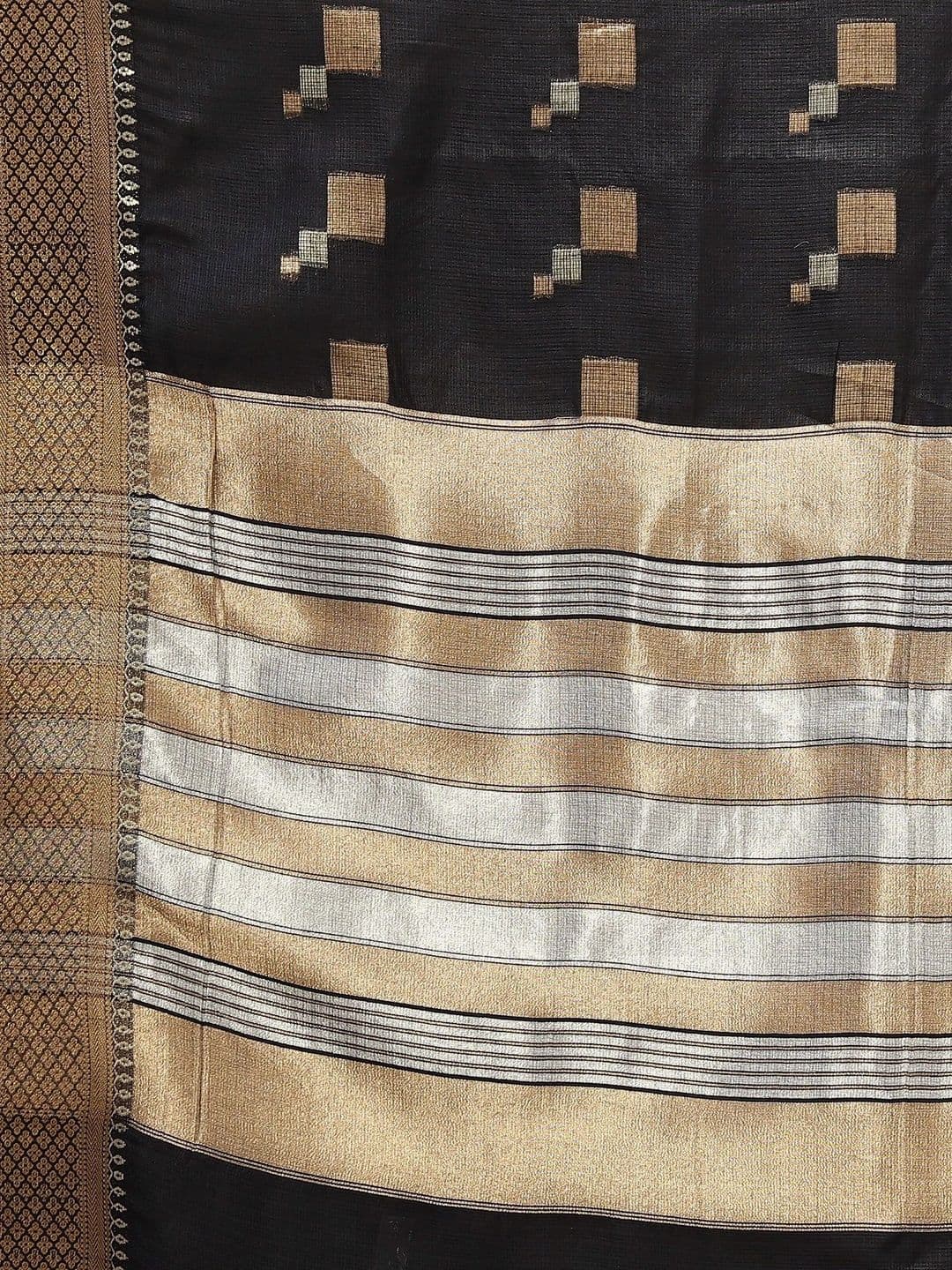 Sangria Women Woven Design Zari Designer Kota Saree thumbnail 4