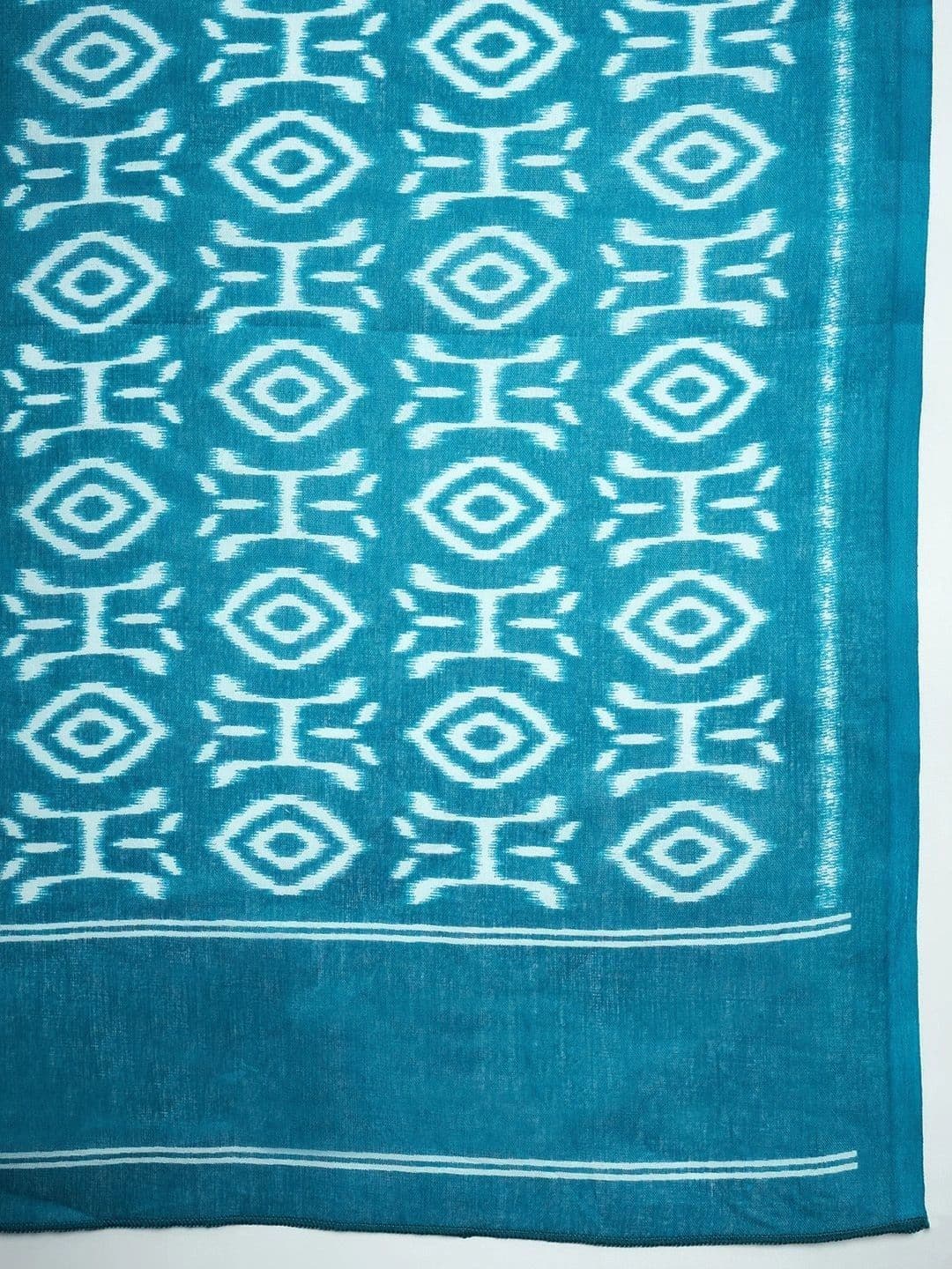 Sangria Woven Design Designer Ikat Saree thumbnail 4
