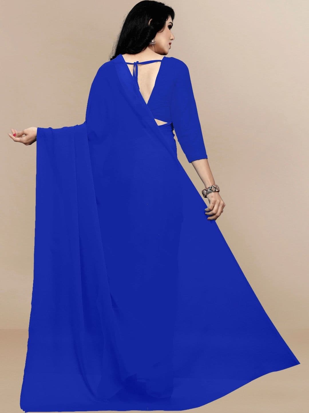 Sangria Pure Georgette Designer Saree thumbnail 4