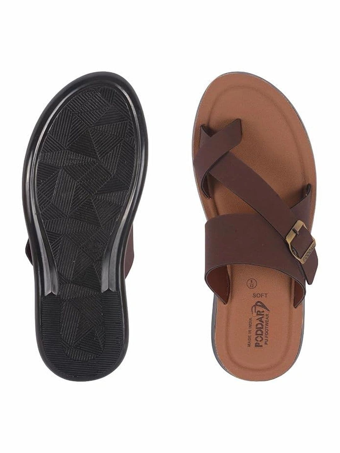 Poddar Men Open Toe Flats with Buckles thumbnail 5