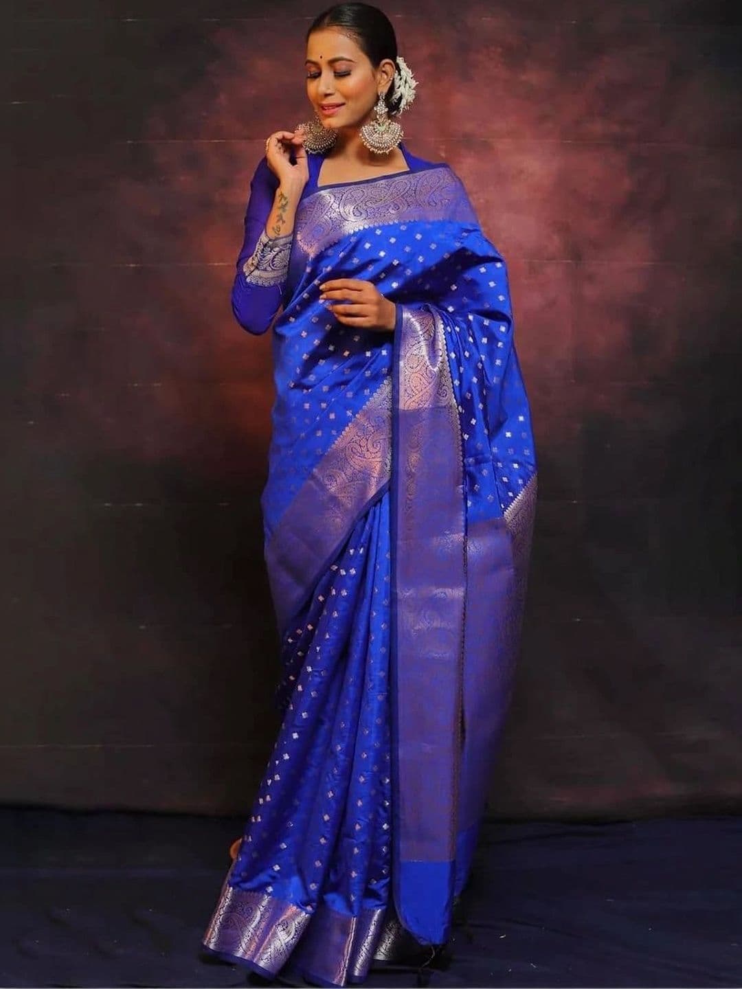 revika Woven Design Zari Art Silk Designer Kanjeevaram Saree - view 1