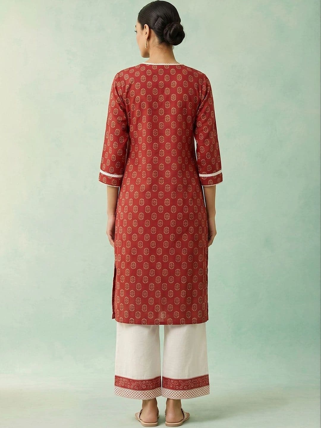 AADVIKA Women Ethnic Motifs Printed Kurta thumbnail 4
