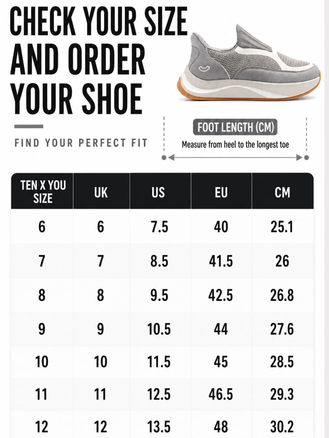 Ten x You Unisex Zenflo Arch Support Walking Slip On Shoes thumbnail 8