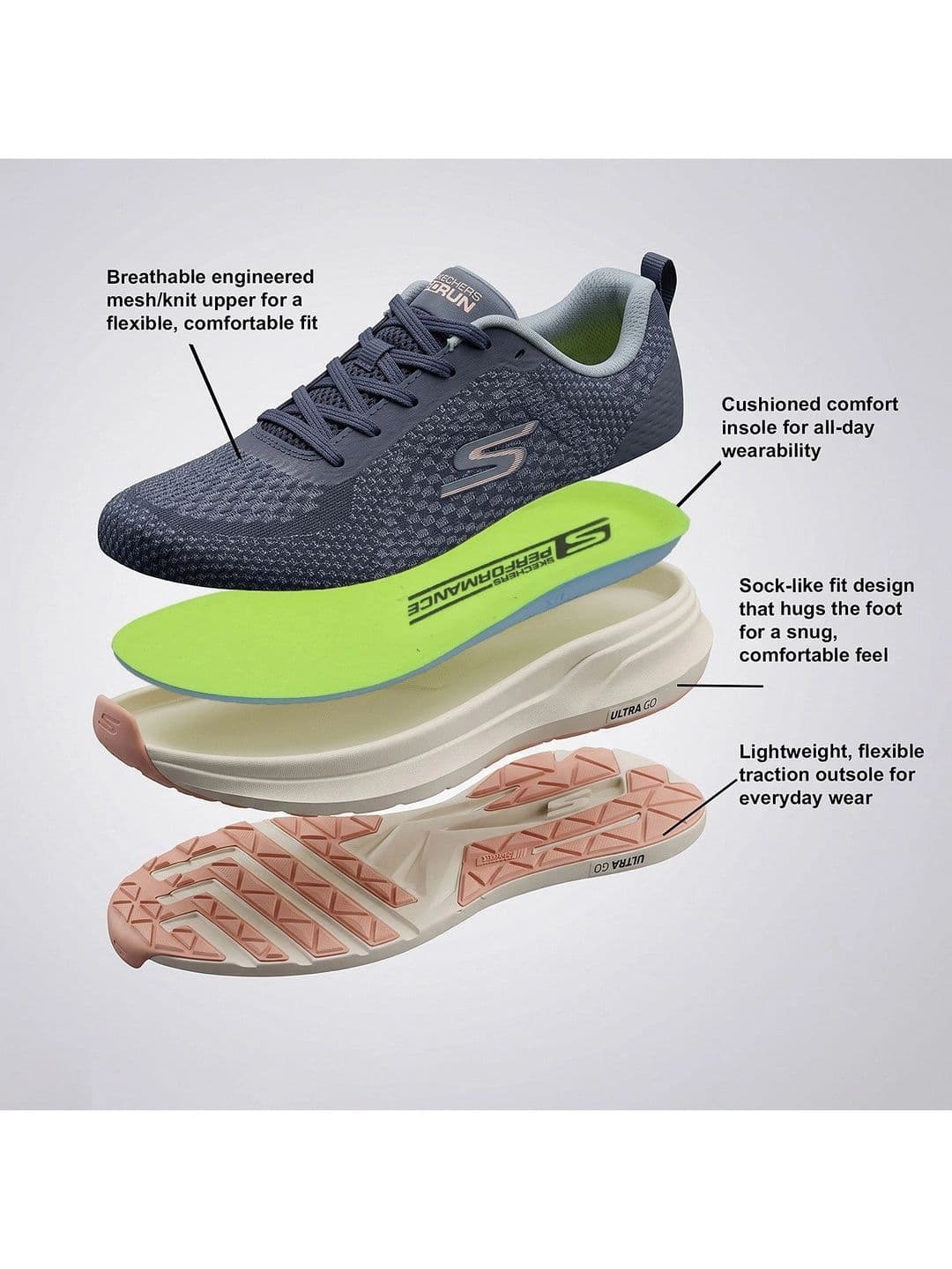 Skechers Women PURE Running Shoes thumbnail 2