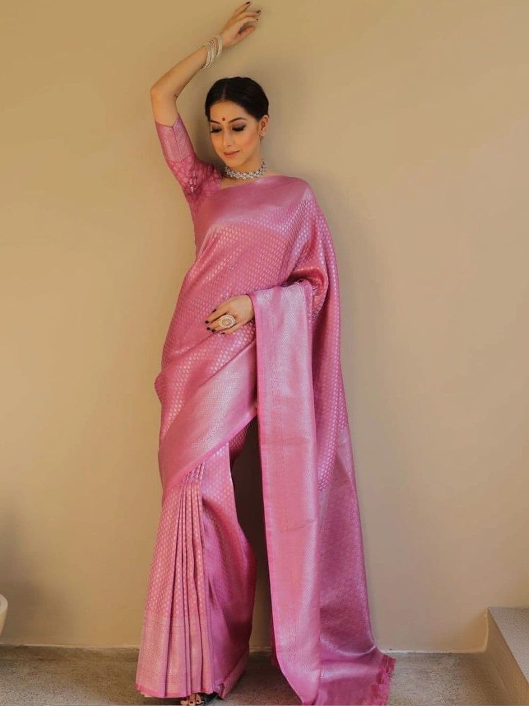 revika Woven Design Zari Art Silk Designer Kanjeevaram Saree - view 1