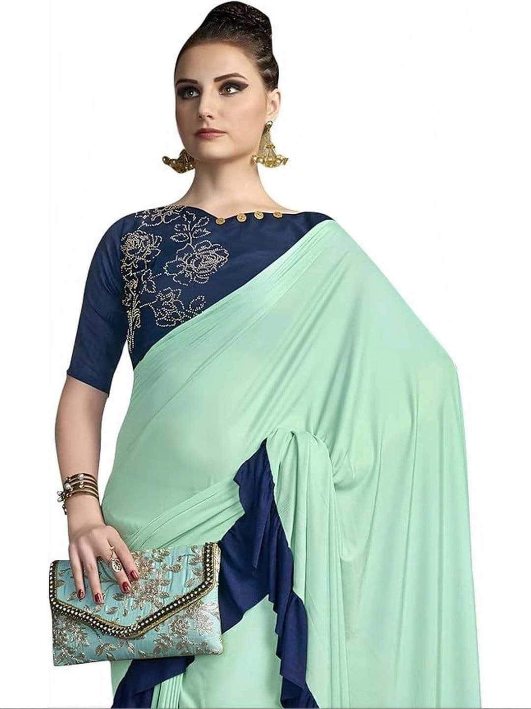 ATTIRIS Women Ready to wear saree thumbnail 2