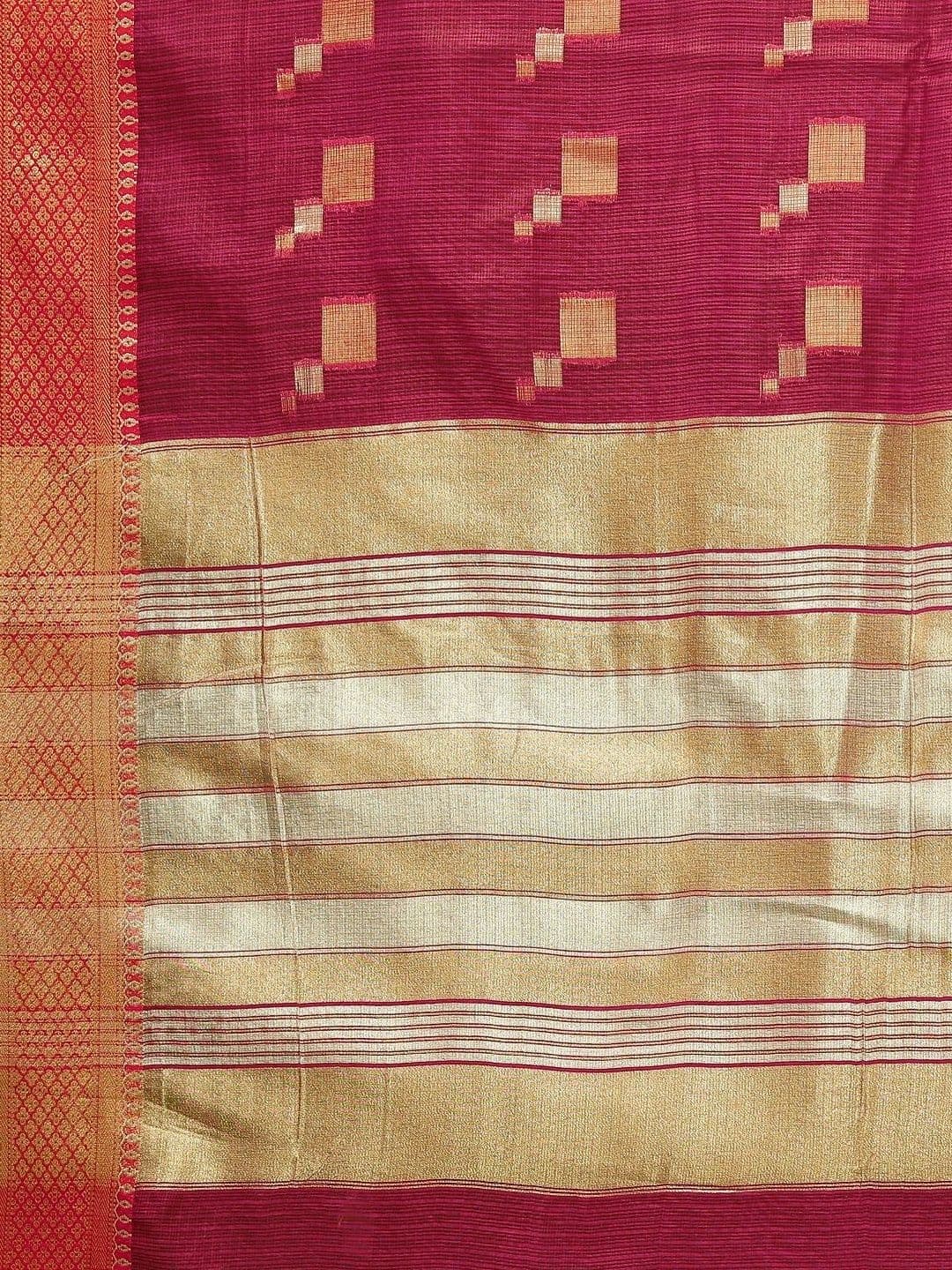 Sangria Woven Design Zari Designer Kota Saree thumbnail 6
