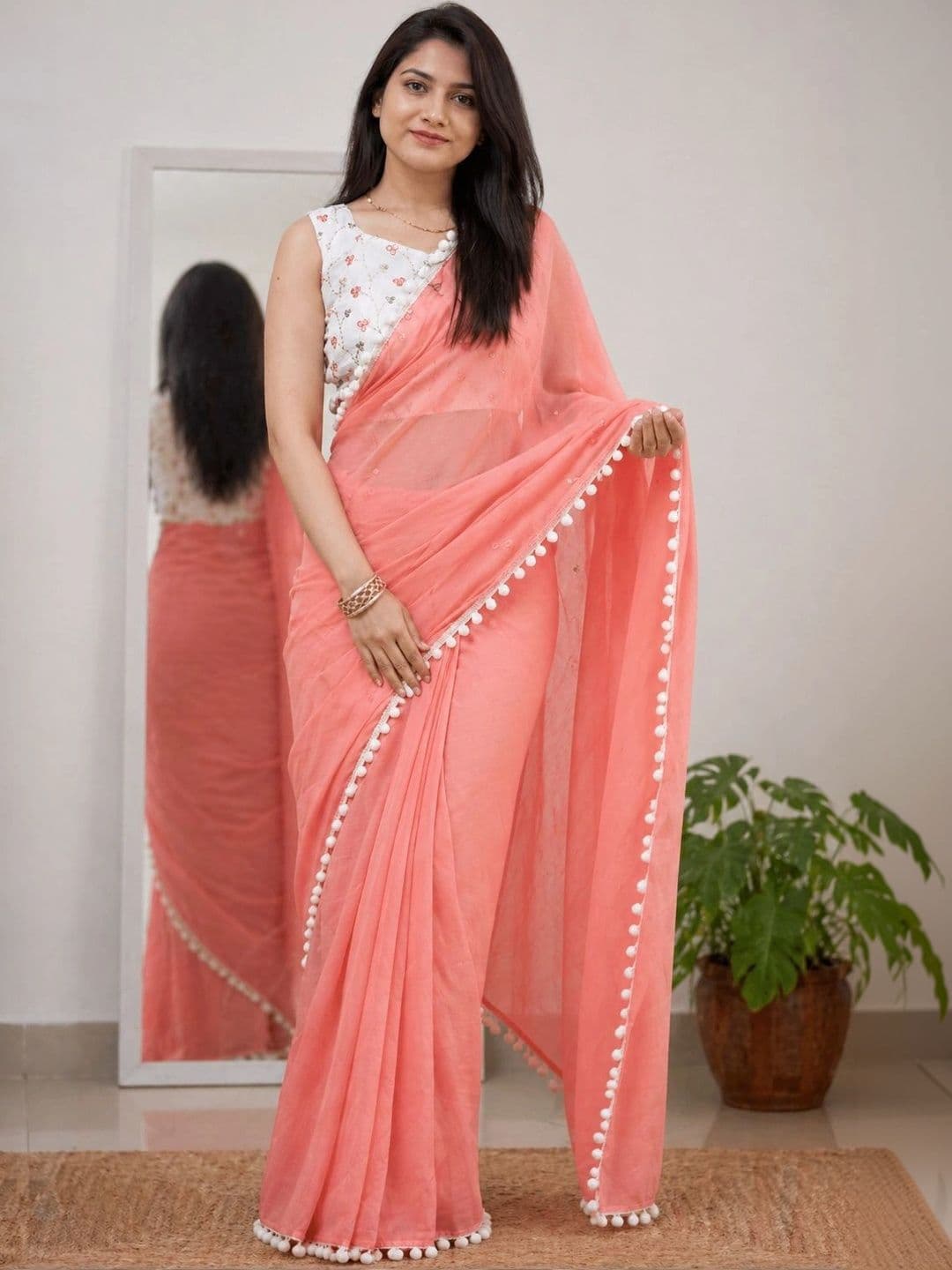 SHIV GAN 14 ENTERPRISE Women Bandhani Saree - view 1