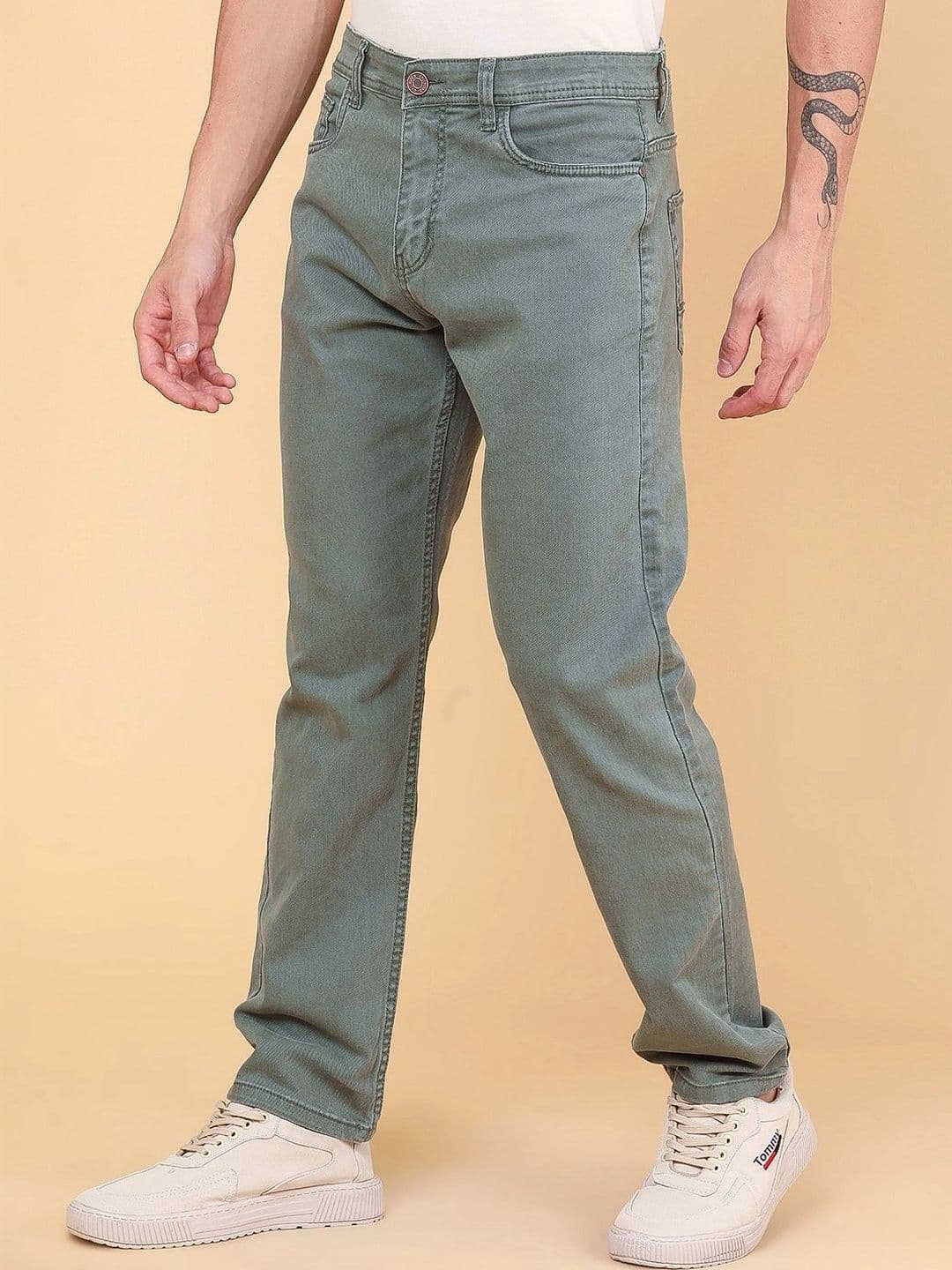 LIMEROAD Men Regular Fit Mid-Rise Jeans thumbnail 4