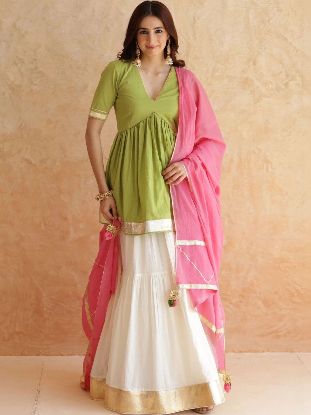 P R LABEL Women Ready to Wear Lehenga & Blouse With Dupatta - view 1