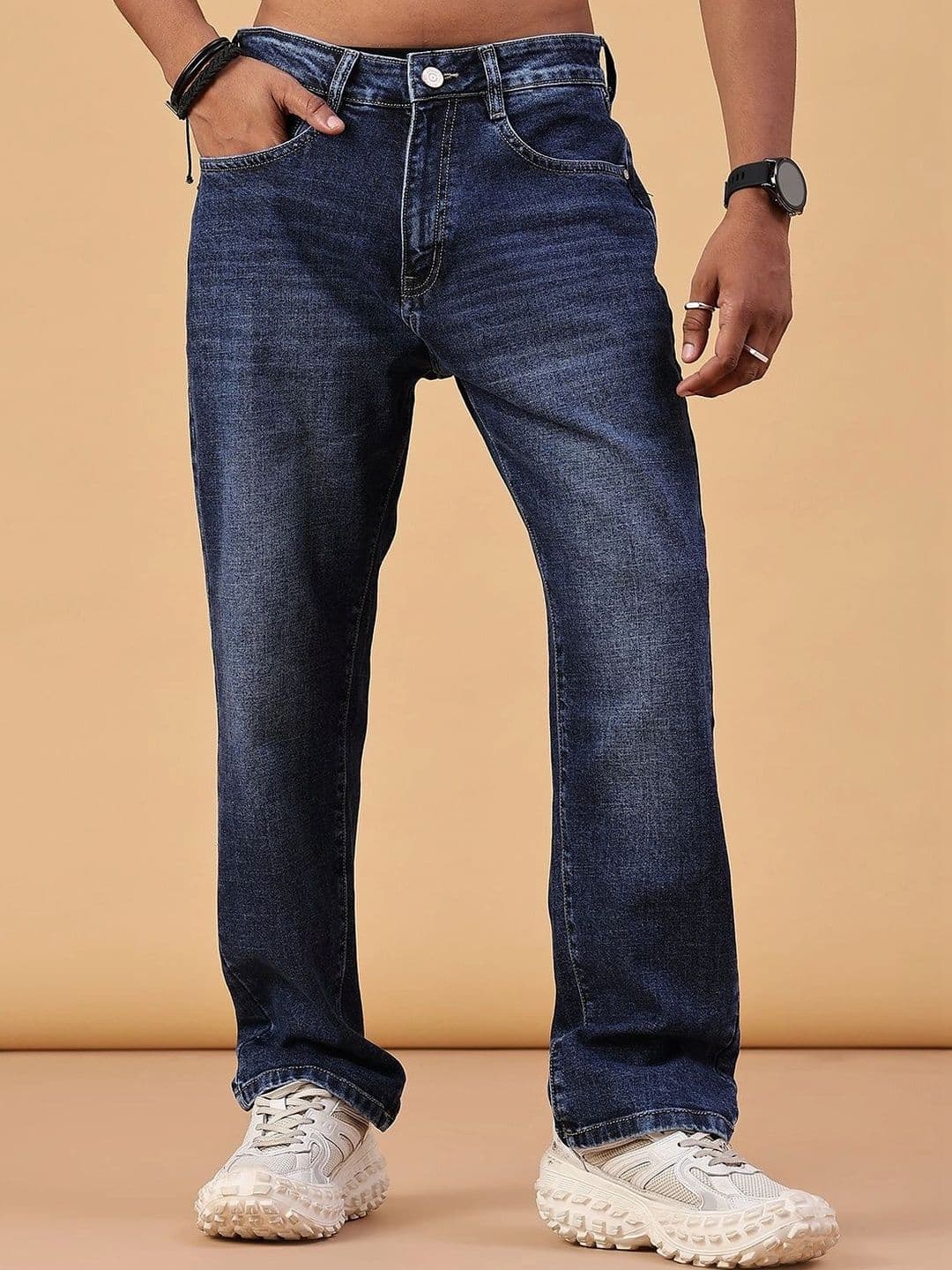 V-Mart Men Regular Fit Mid-Rise Jeans - view 1