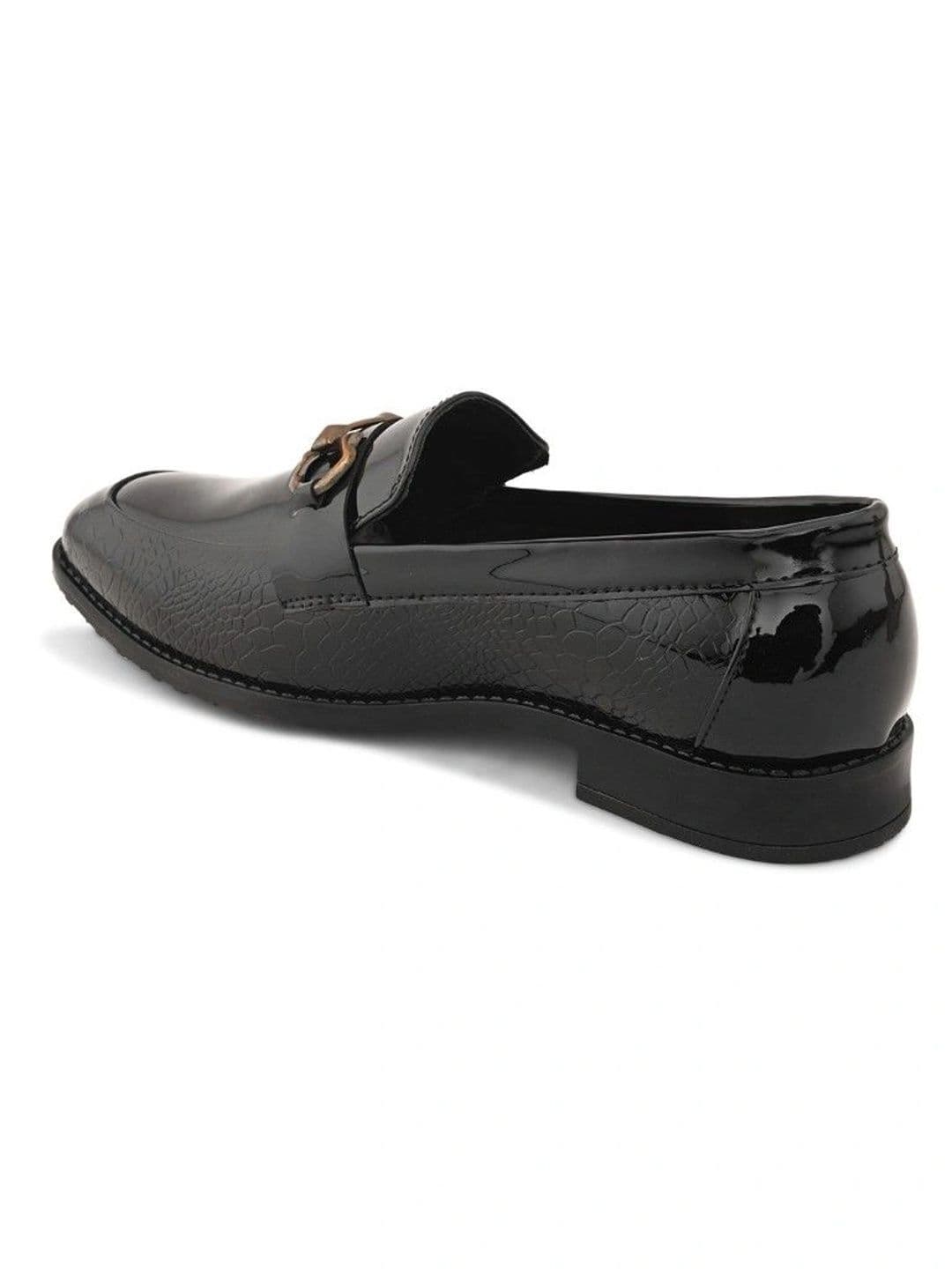 House of Pataudi Men Textured Loafers thumbnail 6