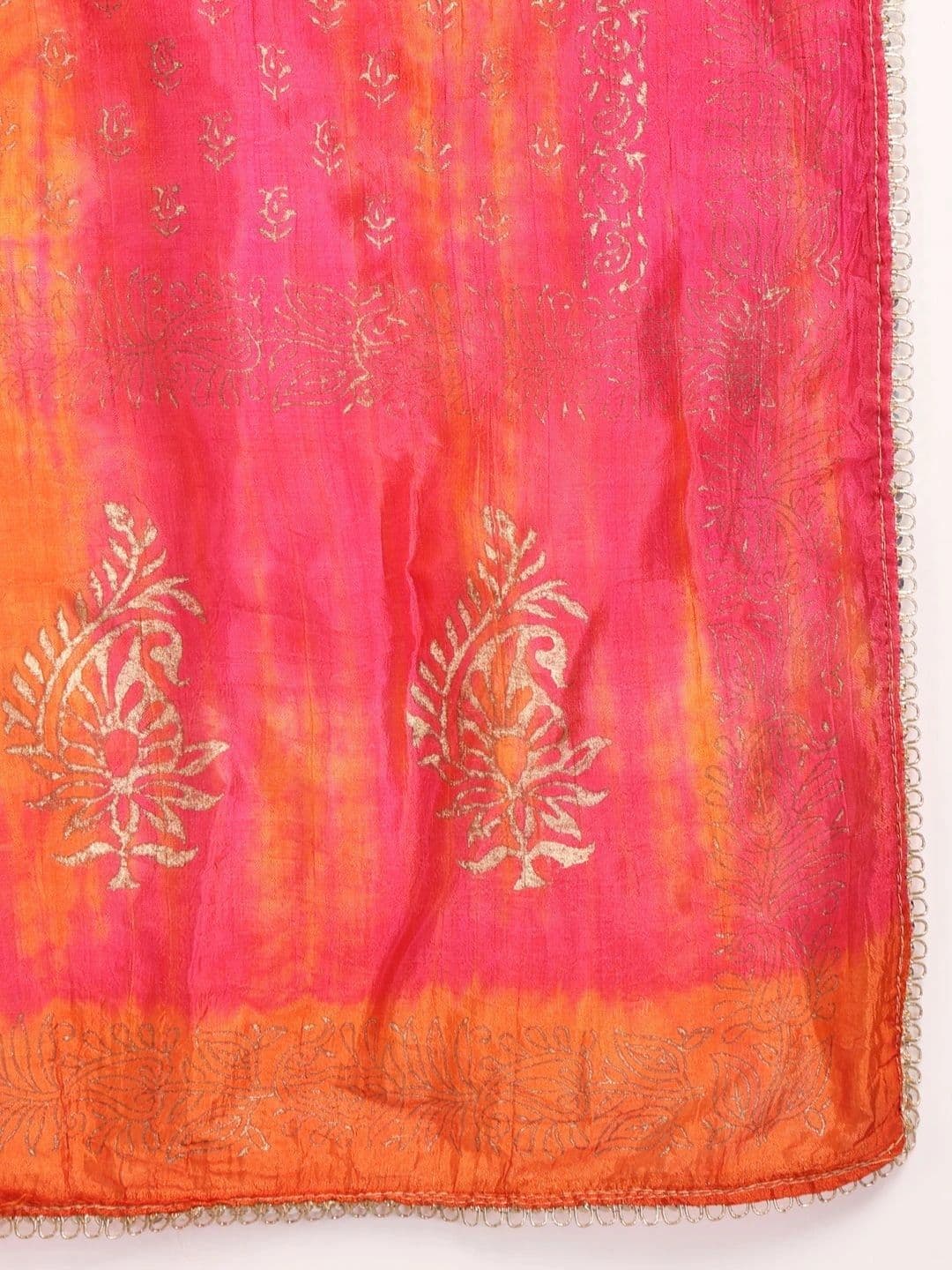 Clora Creation Ethnic Motifs Woven Design Dupatta with Mirror Work thumbnail 5