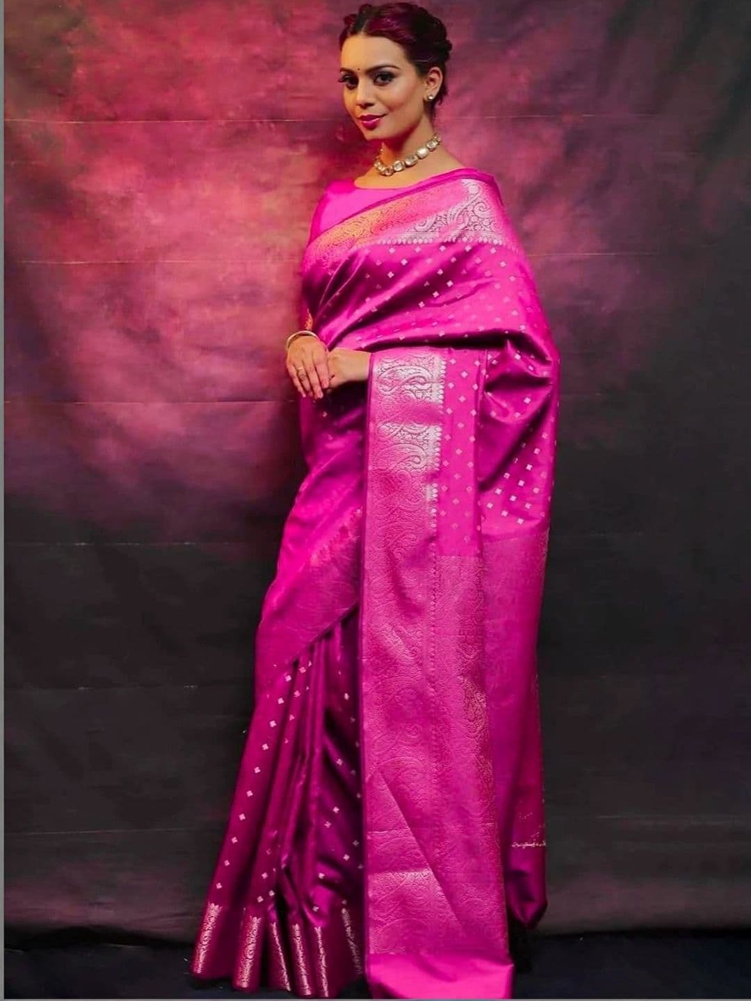 revika Woven Design Zari Art Silk Designer Kanjeevaram Saree - view 1