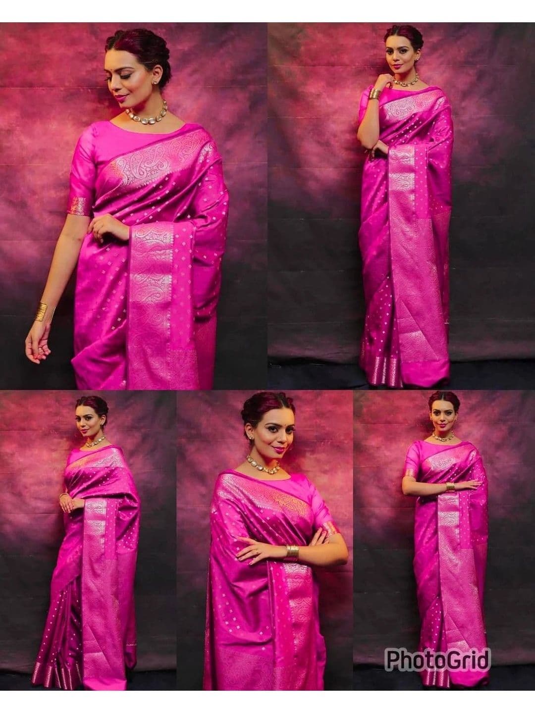 revika Woven Design Zari Art Silk Designer Kanjeevaram Saree thumbnail 3