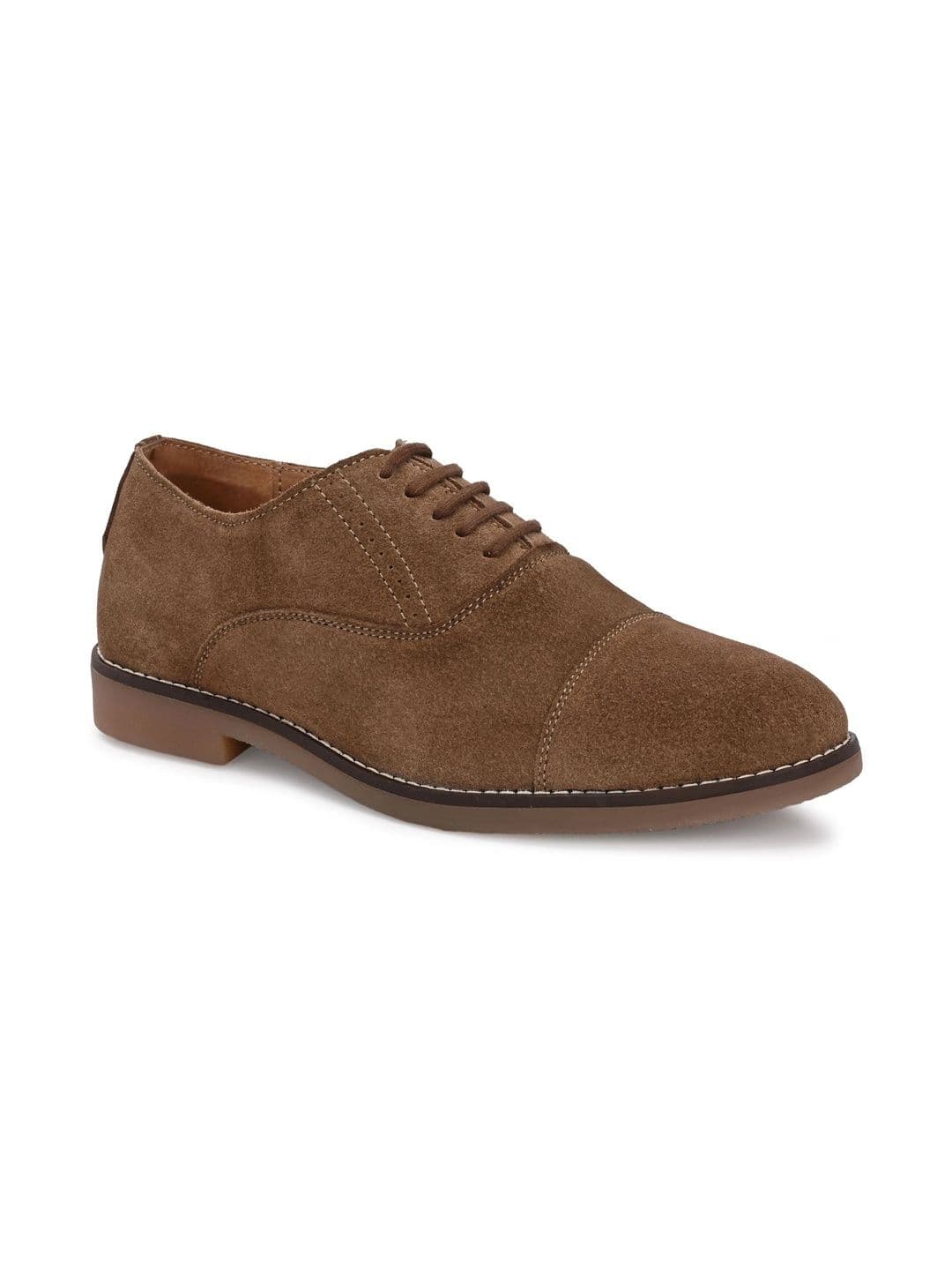 Lushwalk Men Suede Round Toe Lace-Ups Oxfords Formal Shoes thumbnail 6