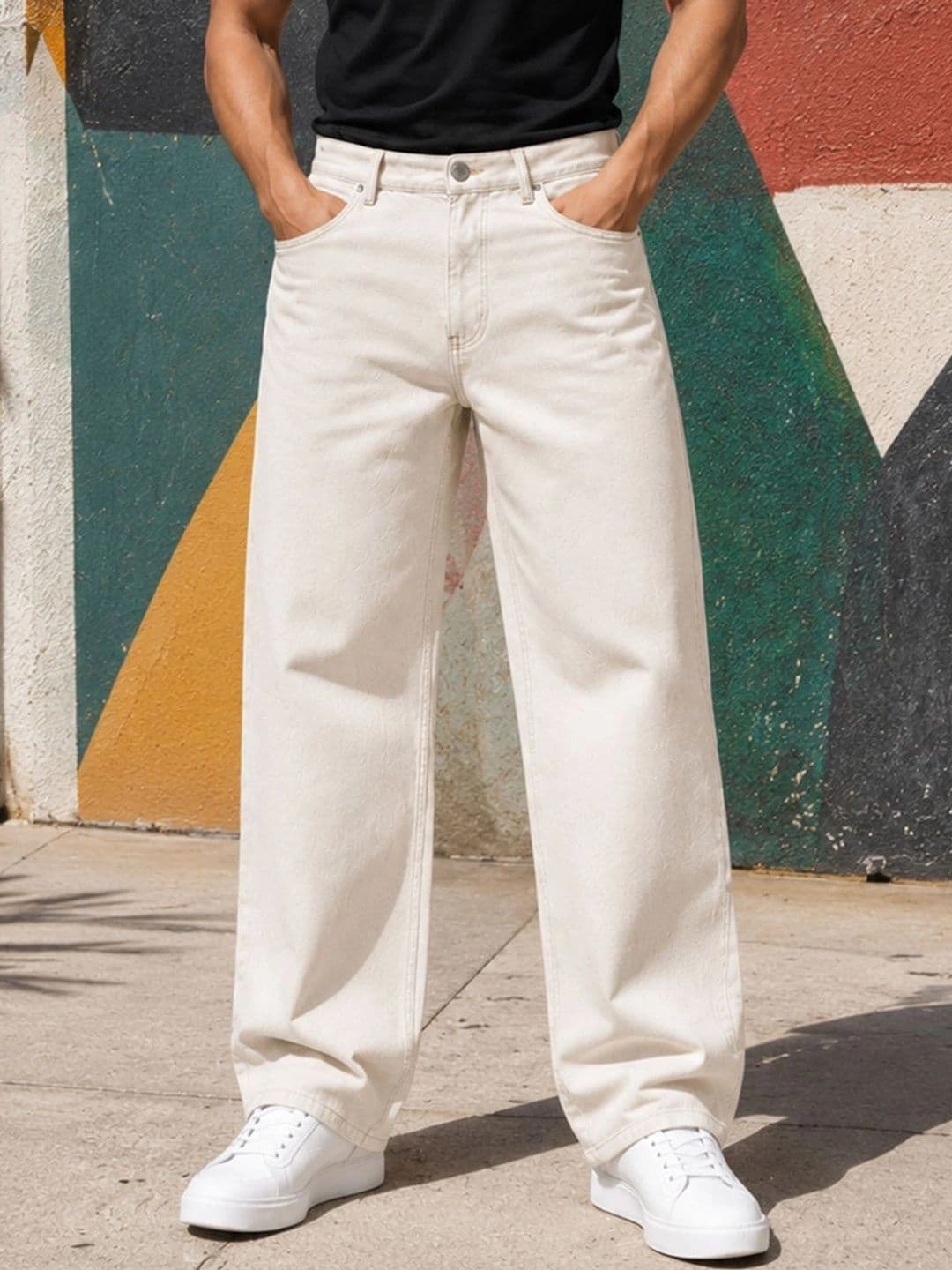 Encrypt Men Classic Regular Fit Mid-Rise Stretchable Jeans - view 1