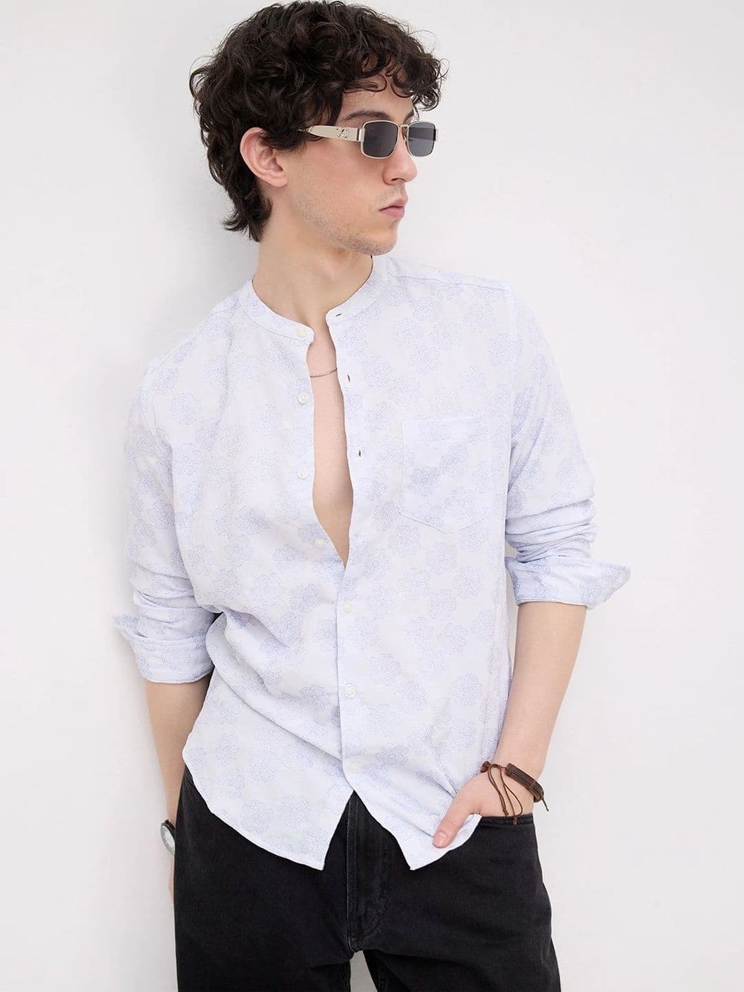 VASTRADO Men Classic Slim Fit Floral Printed Casual Shirt - view 1