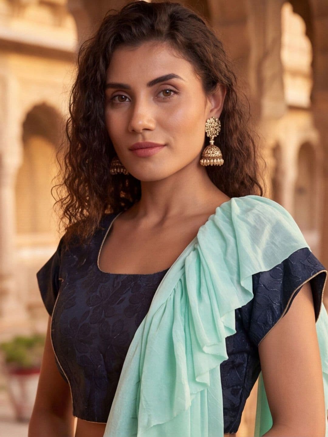 Anouk Rustic Semi-Stitched Lehenga & Unstitched Blouse With Dupatta thumbnail 6