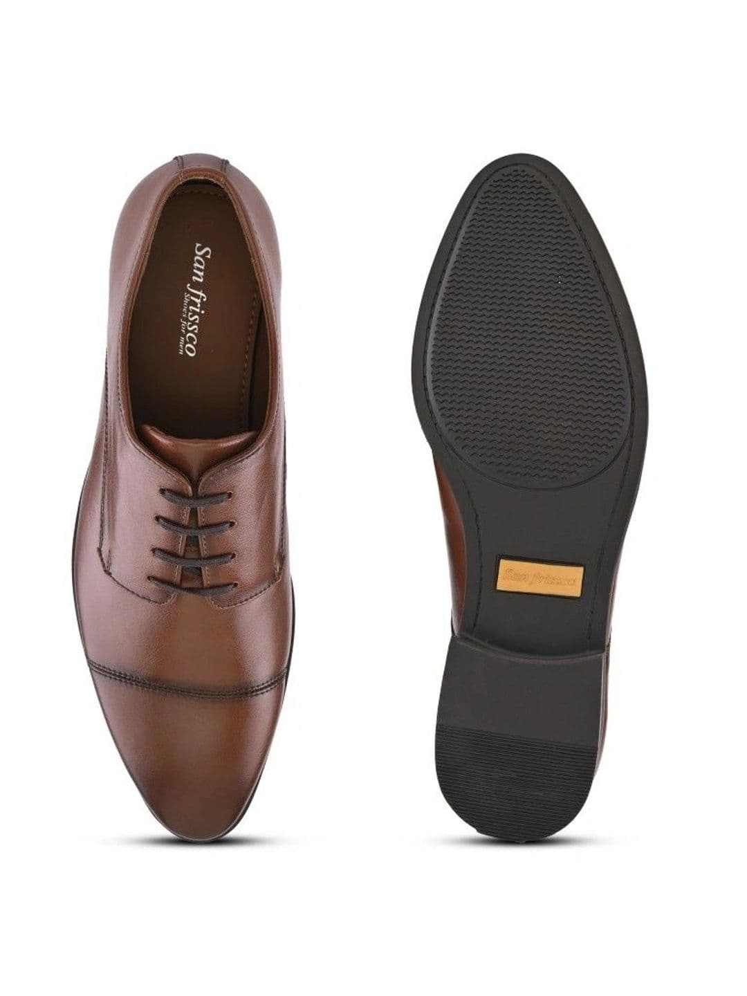 San Frissco Men Pointed Toe Lace-Ups Formal Oxfords Shoes thumbnail 5