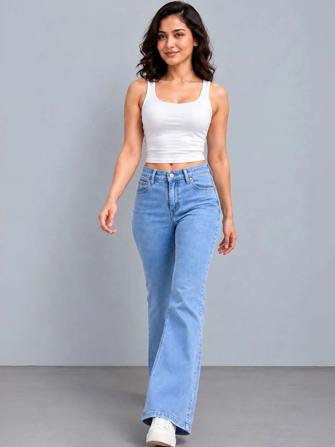 ZENTLY Women Jean Bootcut High-Rise Stretchable Jeans thumbnail 7